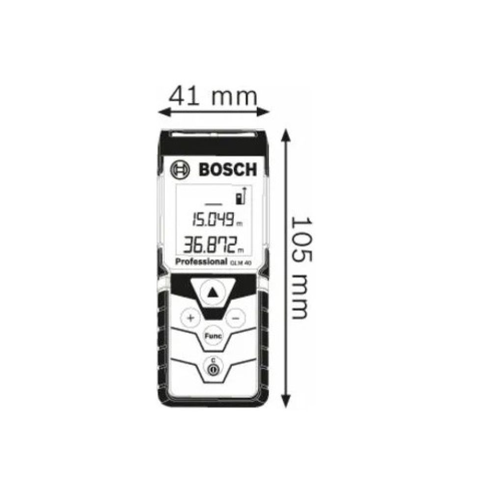 Лазерный дальномер Bosch GLM 40 Professional, (0.601.072.900)