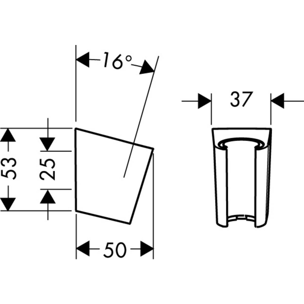 Держатель ручного душа hansgrohe Porter S 28331800, под сталь