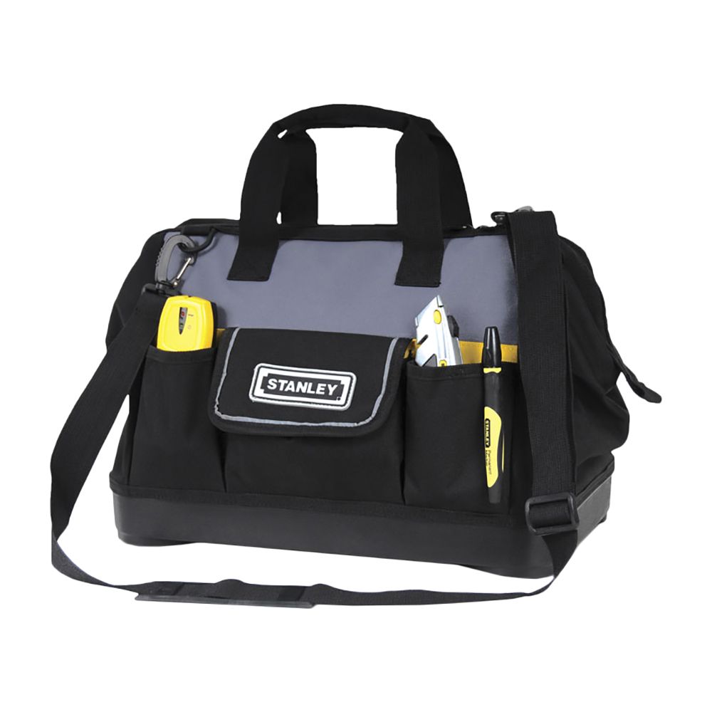 Сумка для инструмента Open Mouth с пластмассовым дном нейлоновая (516120) STANLEY 1-96-183, 16''