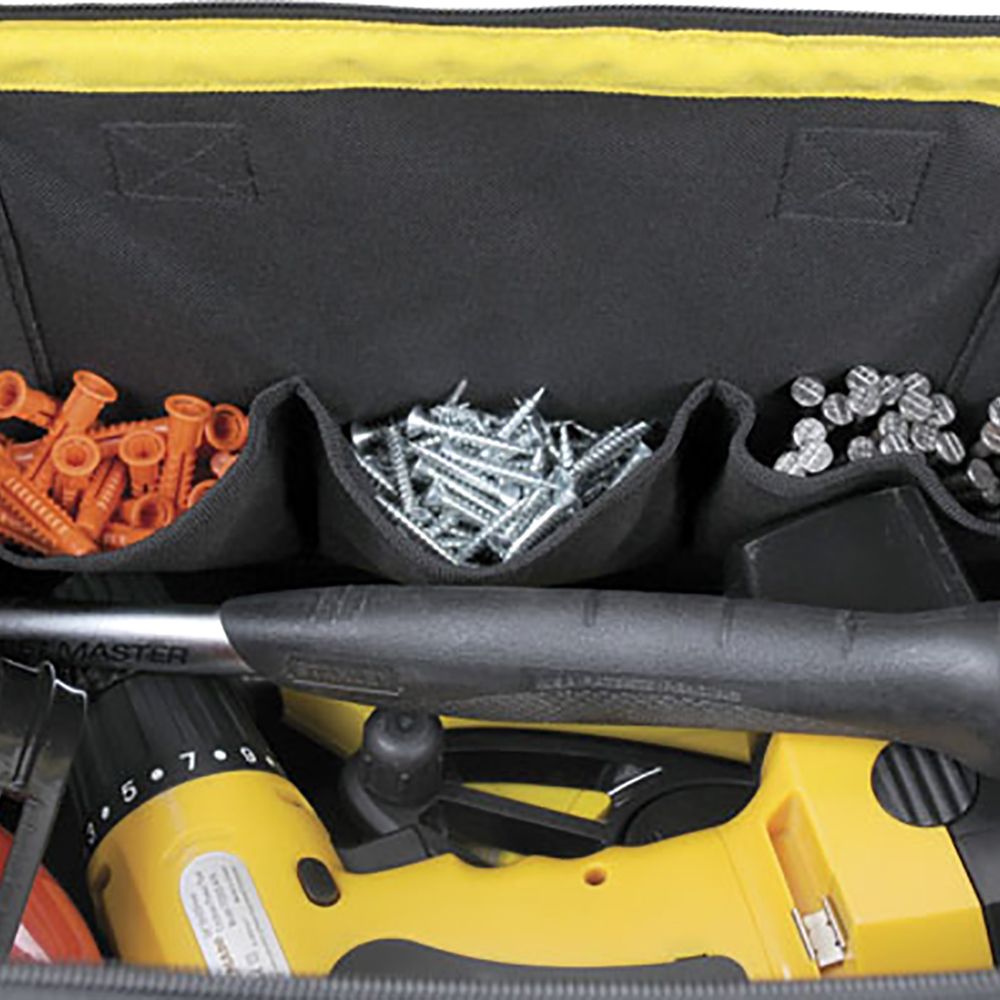 Сумка для инструмента Open Mouth с пластмассовым дном нейлоновая (516120) STANLEY 1-96-183, 16''