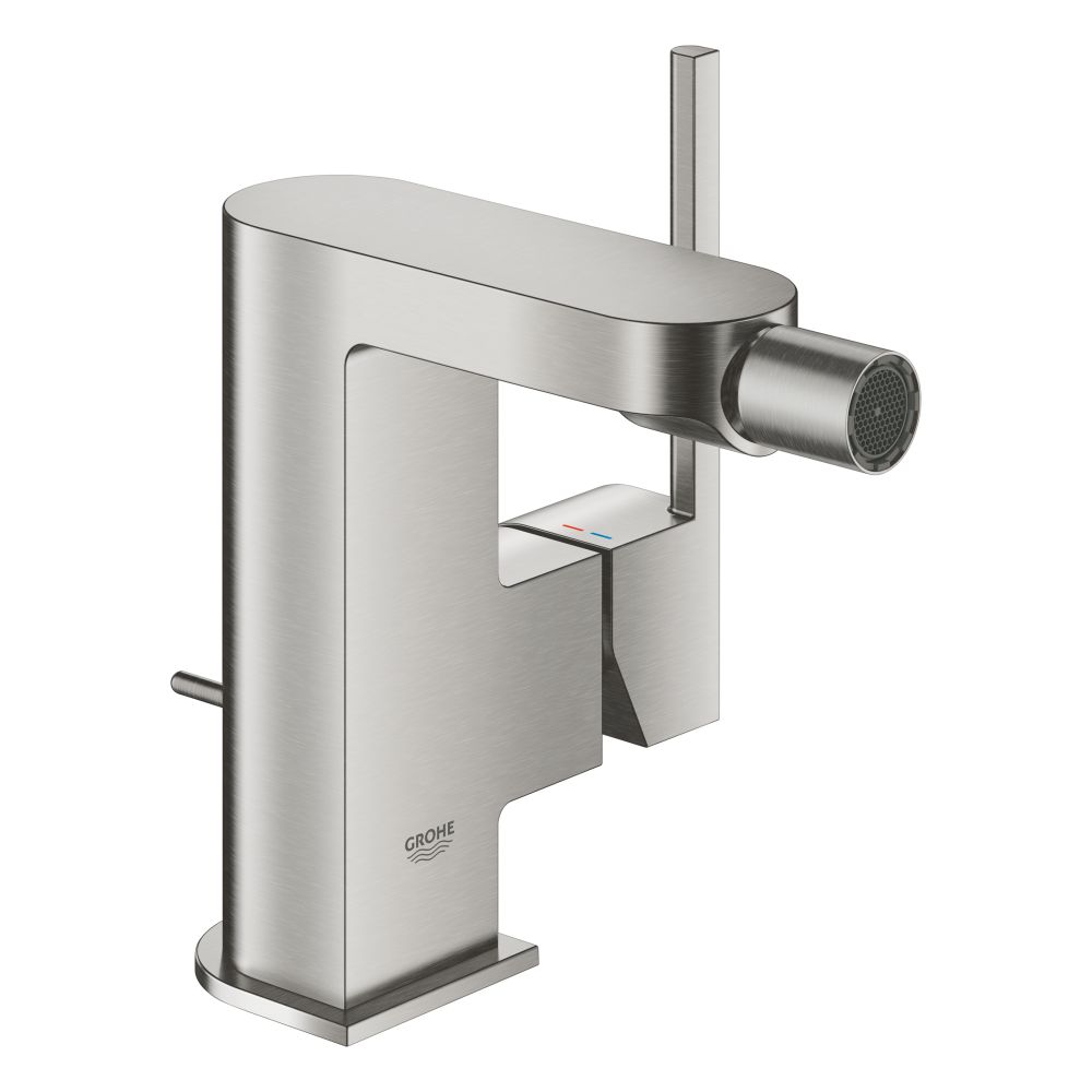 Смеситель для биде GROHE Plus с донным клапаном, суперсталь (33241DC3)