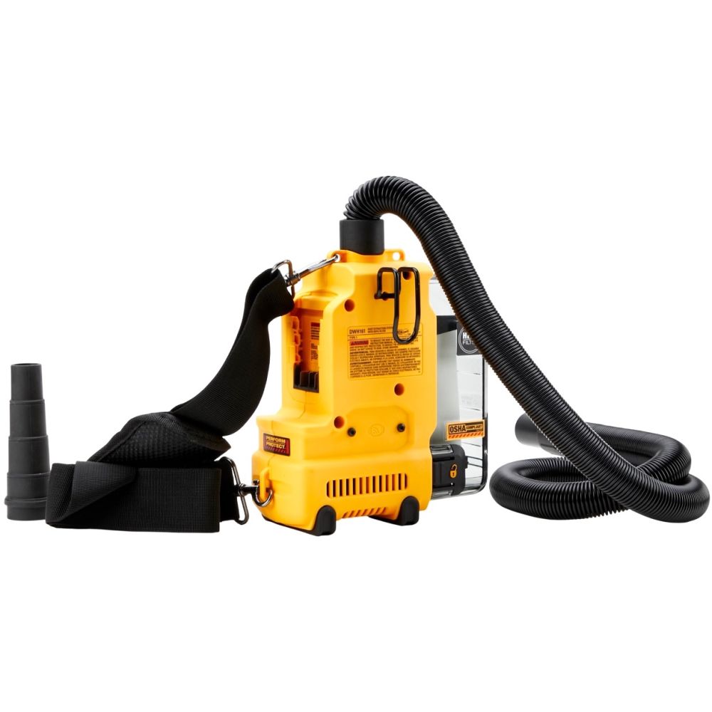 Аккумуляторный строительный пылесос DEWALT DWH161P1, 18 В, 0.21 л, с АКБ 5 Ач и ЗУ (DWH161P1N-XJ)