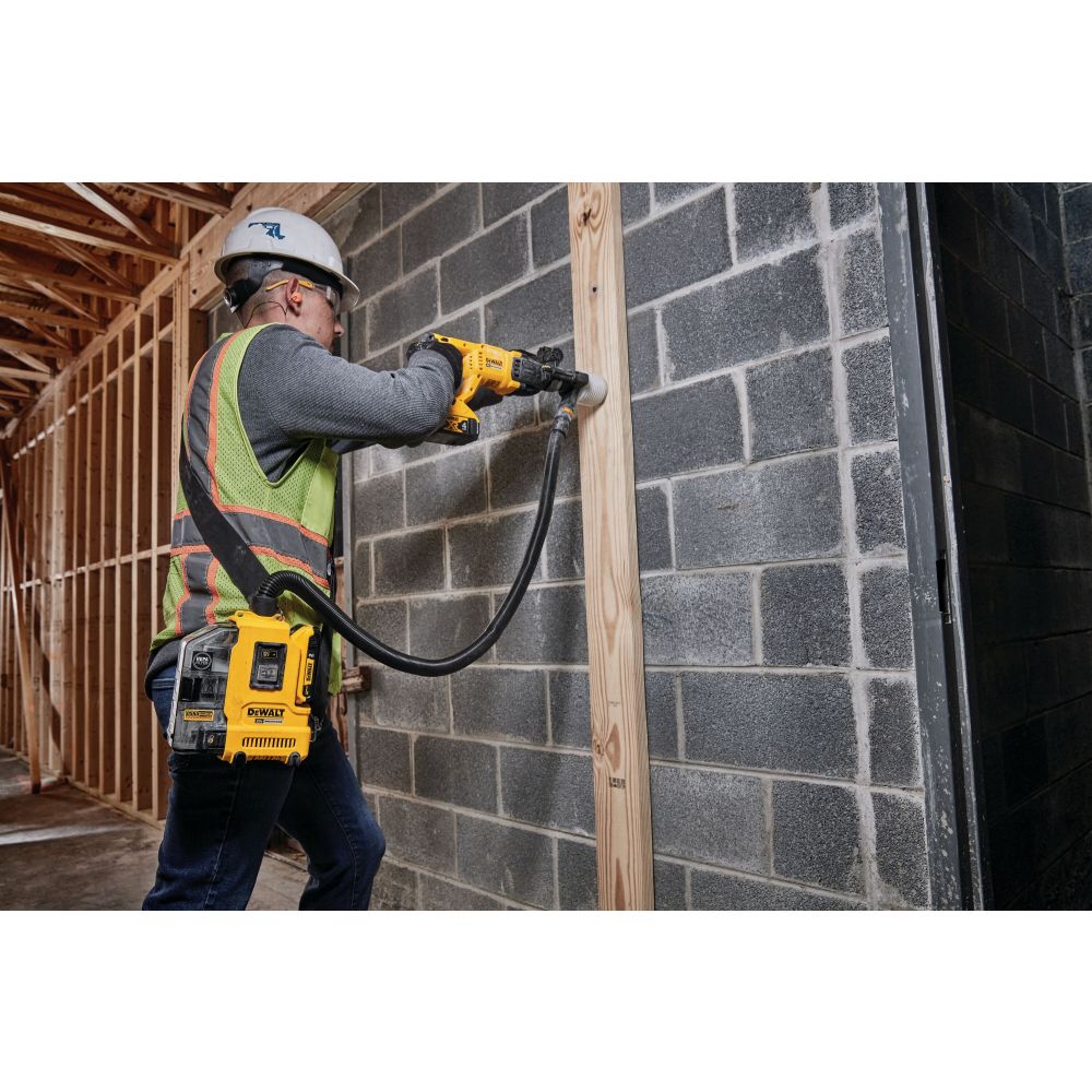 Аккумуляторный строительный пылесос DEWALT DWH161P1, 18 В, 0.21 л, с АКБ 5 Ач и ЗУ (DWH161P1N-XJ)