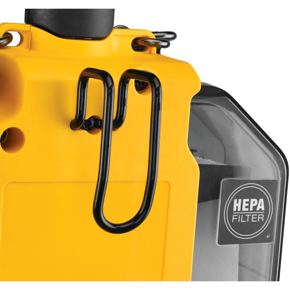 Аккумуляторный строительный пылесос DEWALT DWH161P1, 18 В, 0.21 л, с АКБ 5 Ач и ЗУ (DWH161P1N-XJ)