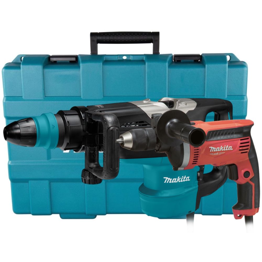 Набор электроинструмента Makita: ударная дрель M8101 + перфоратор HR5202C, в кейсе (ACSET-24)