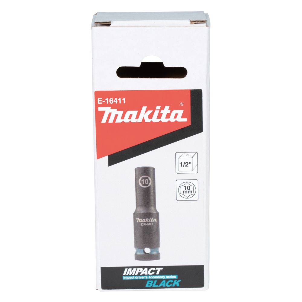 Ударная удлиненная торцовая головка Makita Impact Black 1/2" 10x81, 5 мм , E-16411