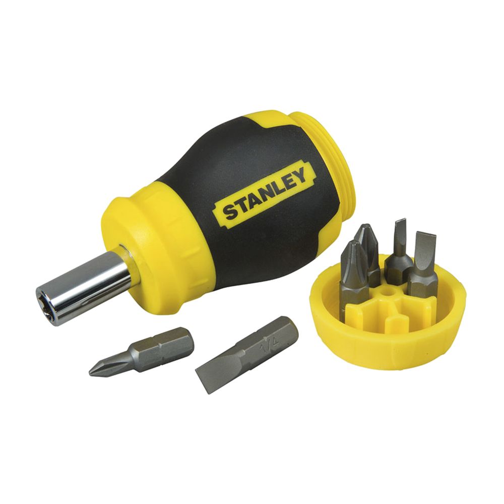 Отвертка Multibit Stubby со сменными битами 6 шт STANLEY 0-66-357