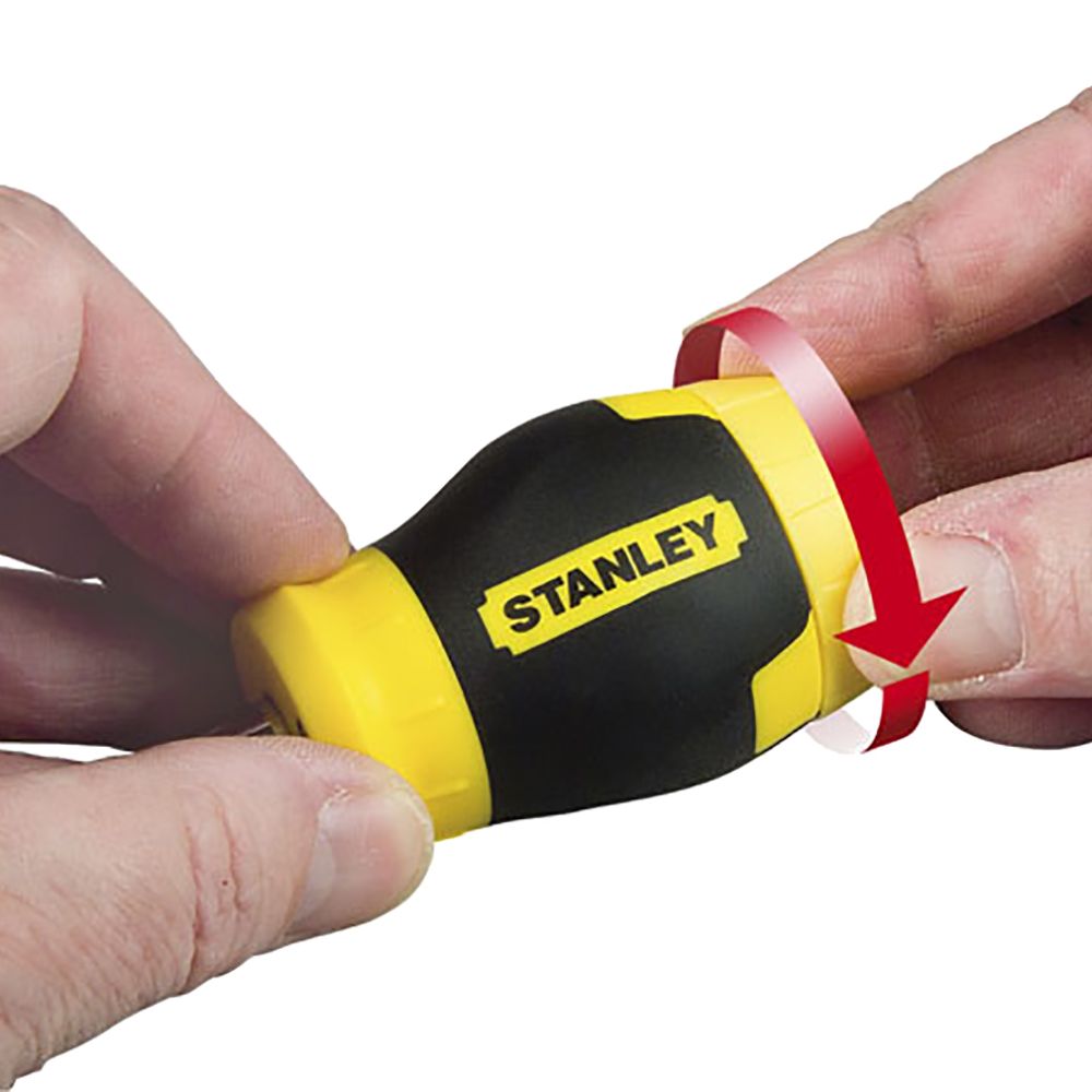 Отвертка Multibit Stubby со сменными битами 6 шт STANLEY 0-66-357