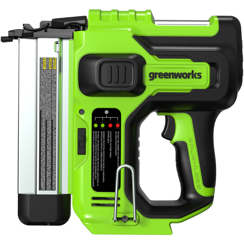 Нейлер аккумуляторный Greenworks, 24V, без АКБ и ЗУ, 3400707