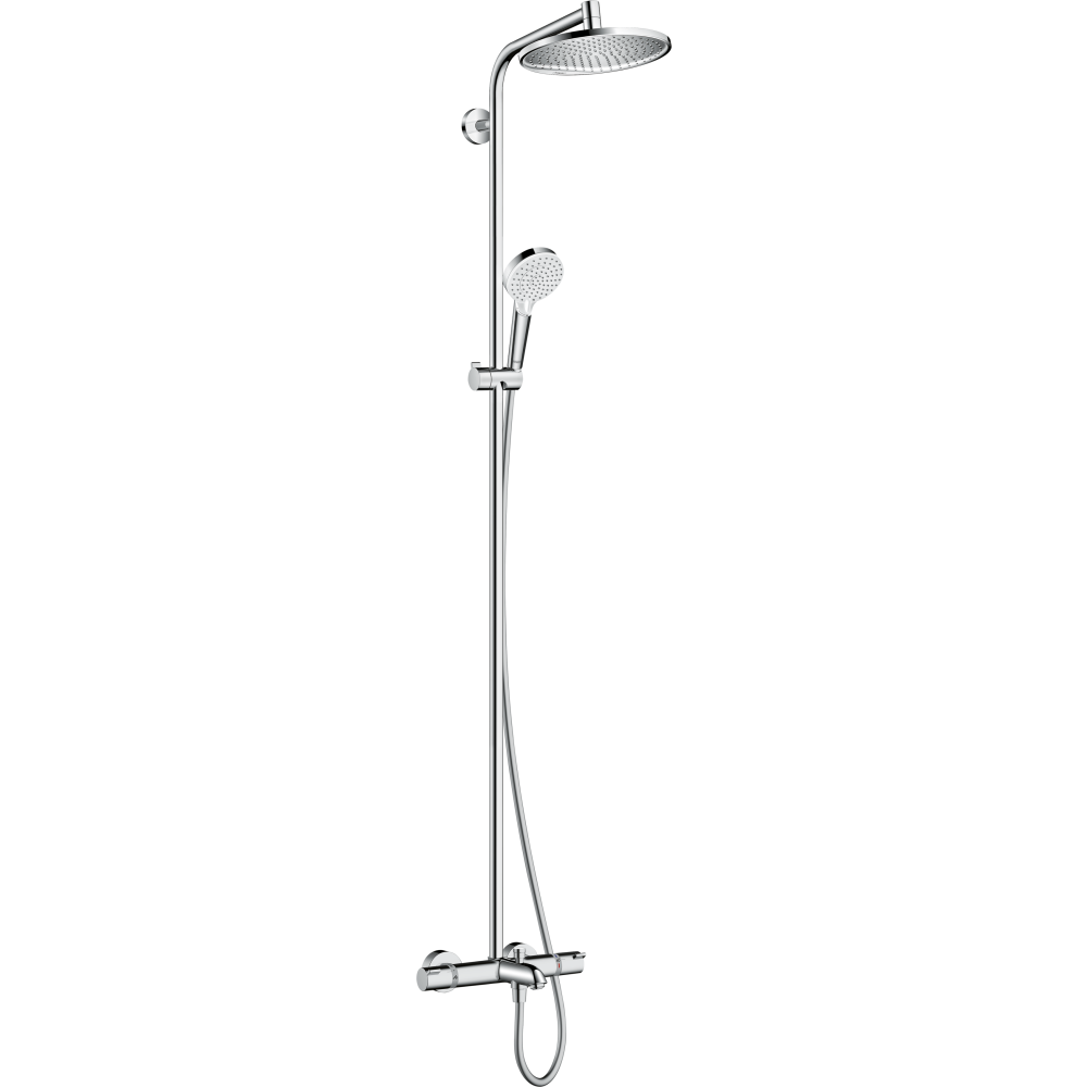 Душевая система hansgrohe Crometta S 240 1jet с термостатом для ванны 27320000, хром