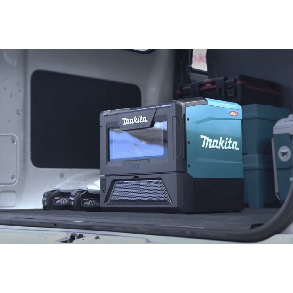 Аккумуляторная микроволновая печь Makita, 40 B, 500 Вт, 8 л, без АКБ и ЗУ, MW001GZ