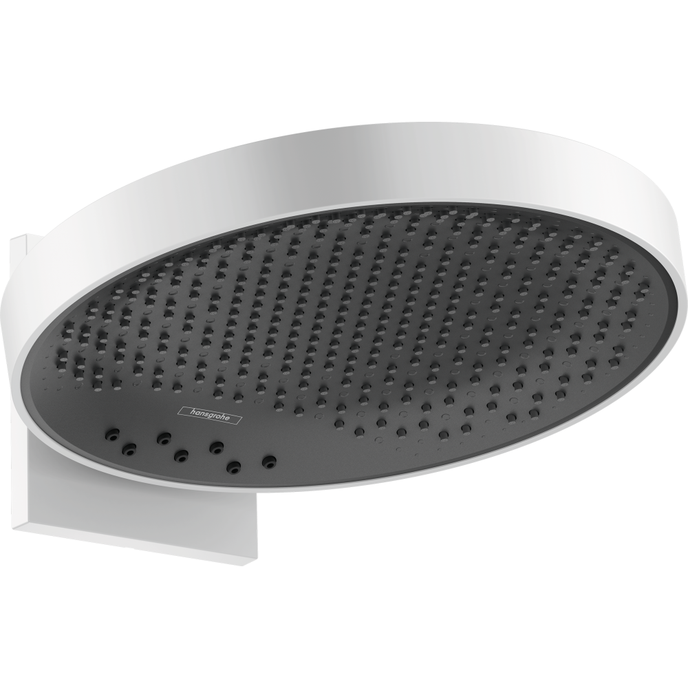 Верхний душ hansgrohe Rainfinity 360 3jet с настенным креплением скрытого монтажа 26234700, матовый белый