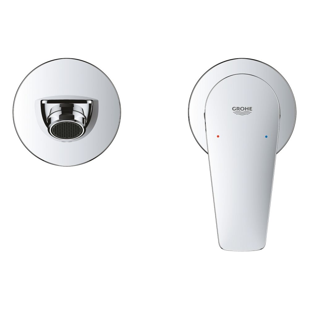 Смеситель для раковины GROHE BauEdge в комплекте с монтажной частью, хром (20474001)