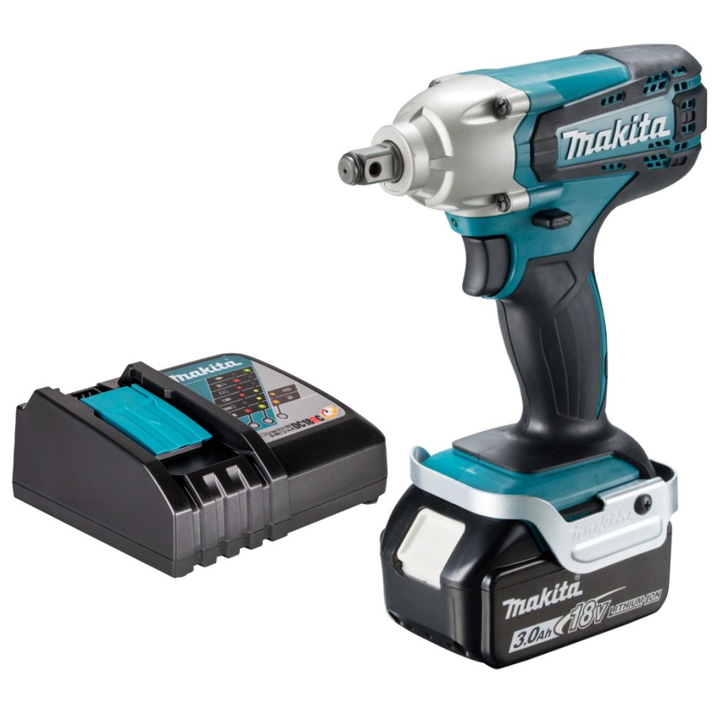 Аккумуляторный гайковерт Makita DTW190, 18 В, 190 Нм, 3000 уд/мин, с АКБ 3 Ач и ЗУ (DTW190P1Z)