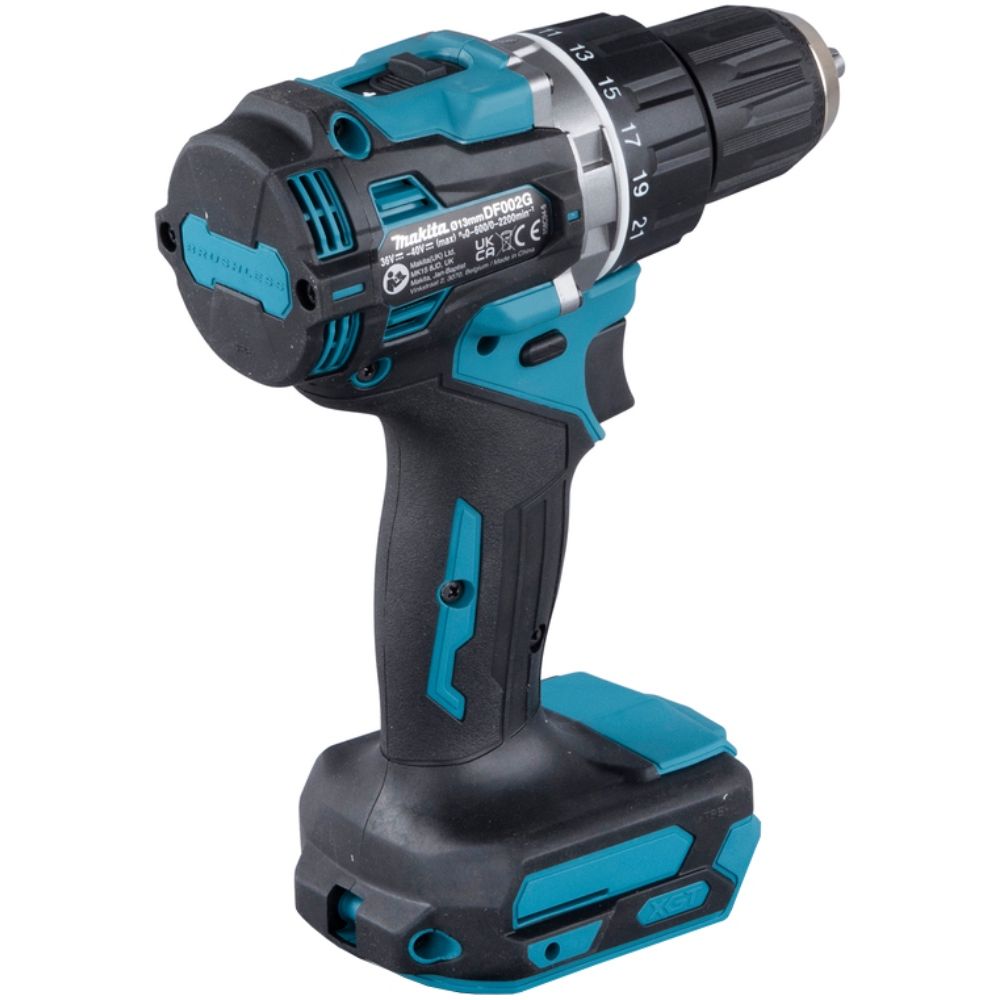 Аккумуляторная дрель-шуруповерт Makita DF002GD201, 40 В, 2200 об/мин, с 2 АКБ 2.5 Ач и ЗУ, в кейсе MakPac