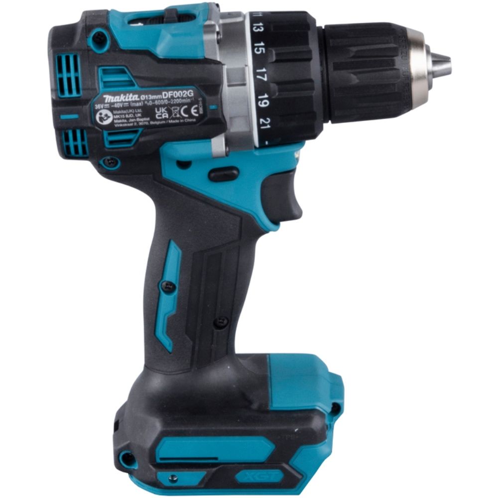 Аккумуляторная дрель-шуруповерт Makita DF002GD201, 40 В, 2200 об/мин, с 2 АКБ 2.5 Ач и ЗУ, в кейсе MakPac