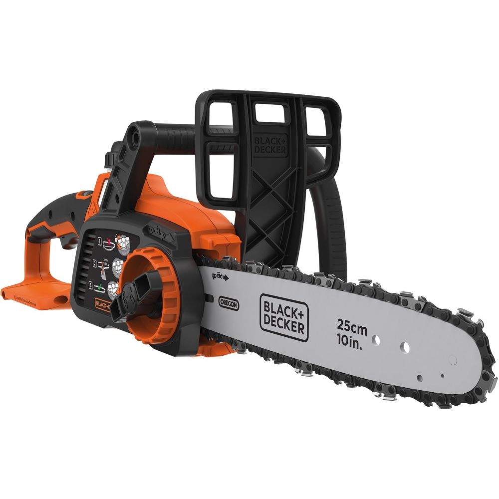 Аккумуляторная цепная пила BLACK+DECKER GKC1825LB, 25 см, 18 В, без аккумулятора и зарядного устройства
