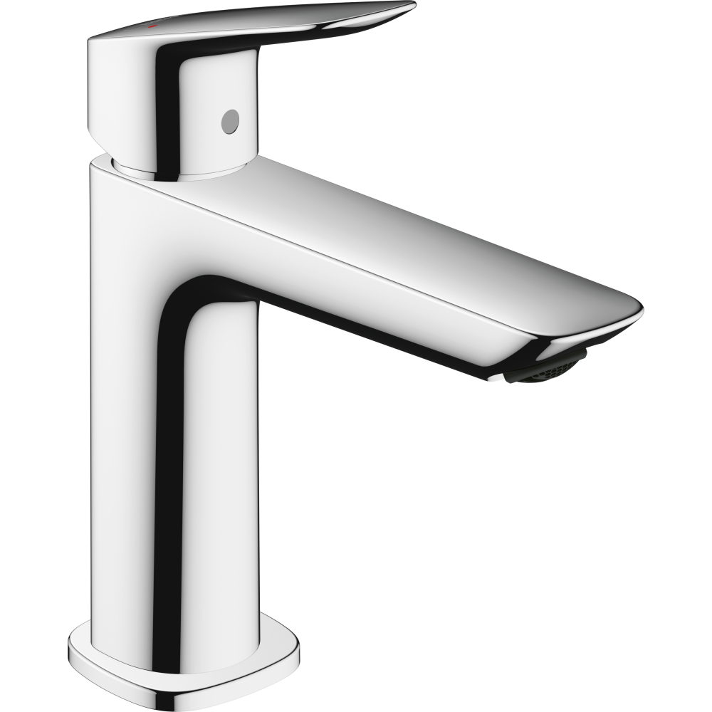 Смеситель для раковины hansgrohe Logis 110 Fine, со сливным клапаном Push-Open 71252000, хром