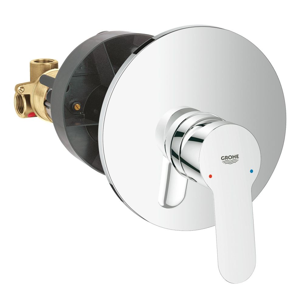 Смеситель для душа GROHE BauEdge в комплекте с монтажной частью, хром (29078000)