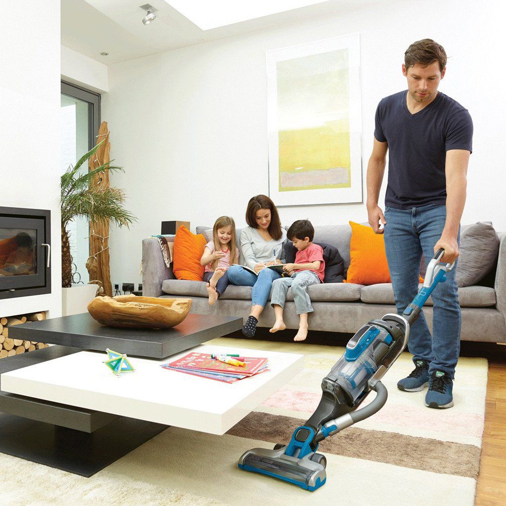 Вертикальный аккумуляторный пылесос BLACK+DECKER MULTIPOWER CUA625BH 2-В-1 с системой сенсорного управления