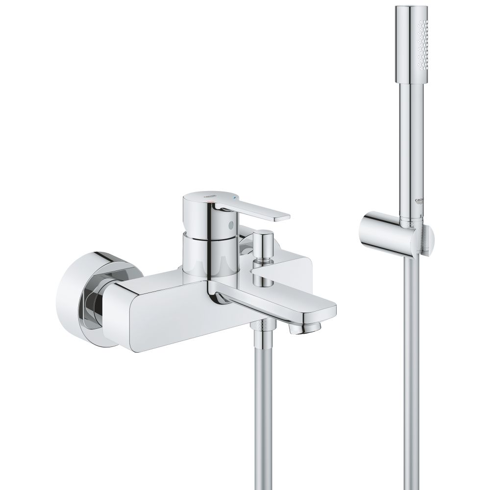 Смеситель для ванны GROHE Lineare с душевым гарнитуром, хром (33850001)