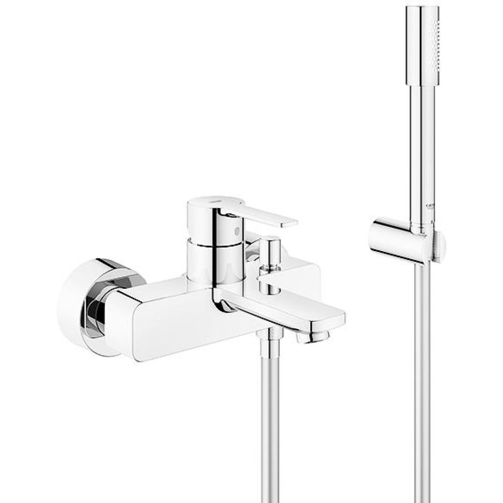 Смеситель для ванны GROHE Lineare с душевым гарнитуром, хром (33850001)