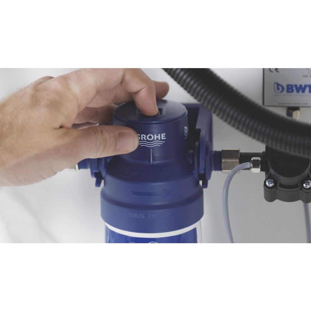 Комплект для кухни GROHE Red Duo с C-образным смесителем, бойлером L-Size и фильтром, хром (30079001)