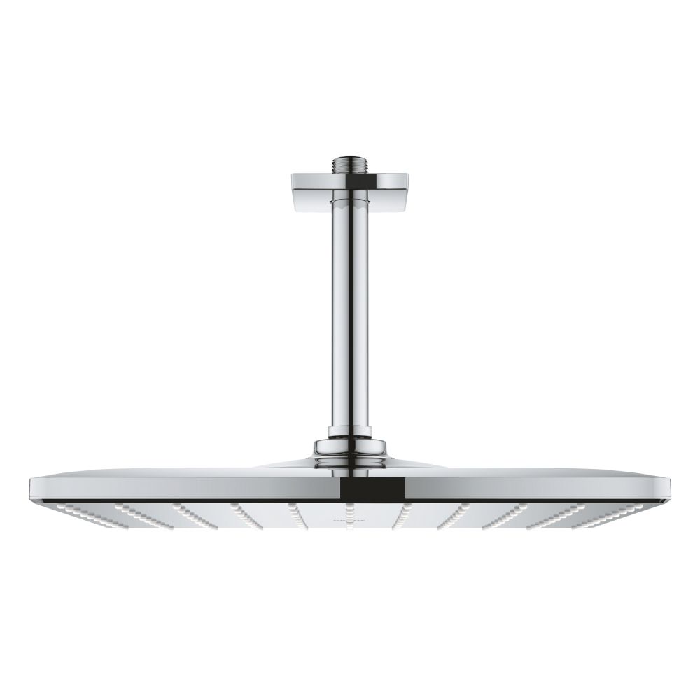 Верхний душ GROHE Rainshower 310 Mono с душевым кронштейном, 9,5 л/мин, 1 режим, 142 мм, хром (26566000)