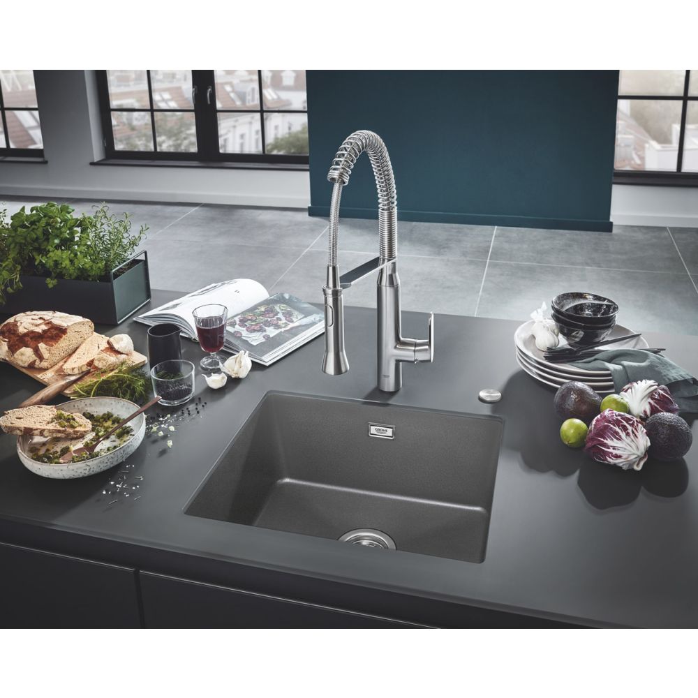 Мойка GROHE K700U с одной чашей, 533 x 457 мм, серый гранит (31654AT0)