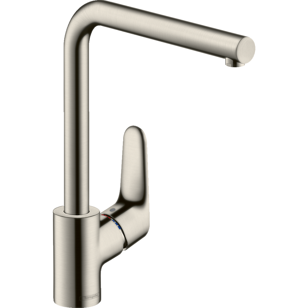 Смеситель для кухонной мойки hansgrohe Focus M41 280, с поворотным изливом 31817800, под сталь
