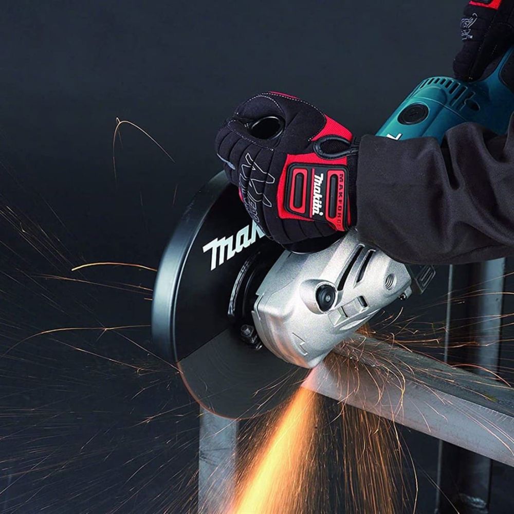 Набор Makita: угловая шлифмашина GA9020, 2200 Вт, 230 мм, 6600 об/мин + перчатки “Механик” PGH-160350-L, PT1011