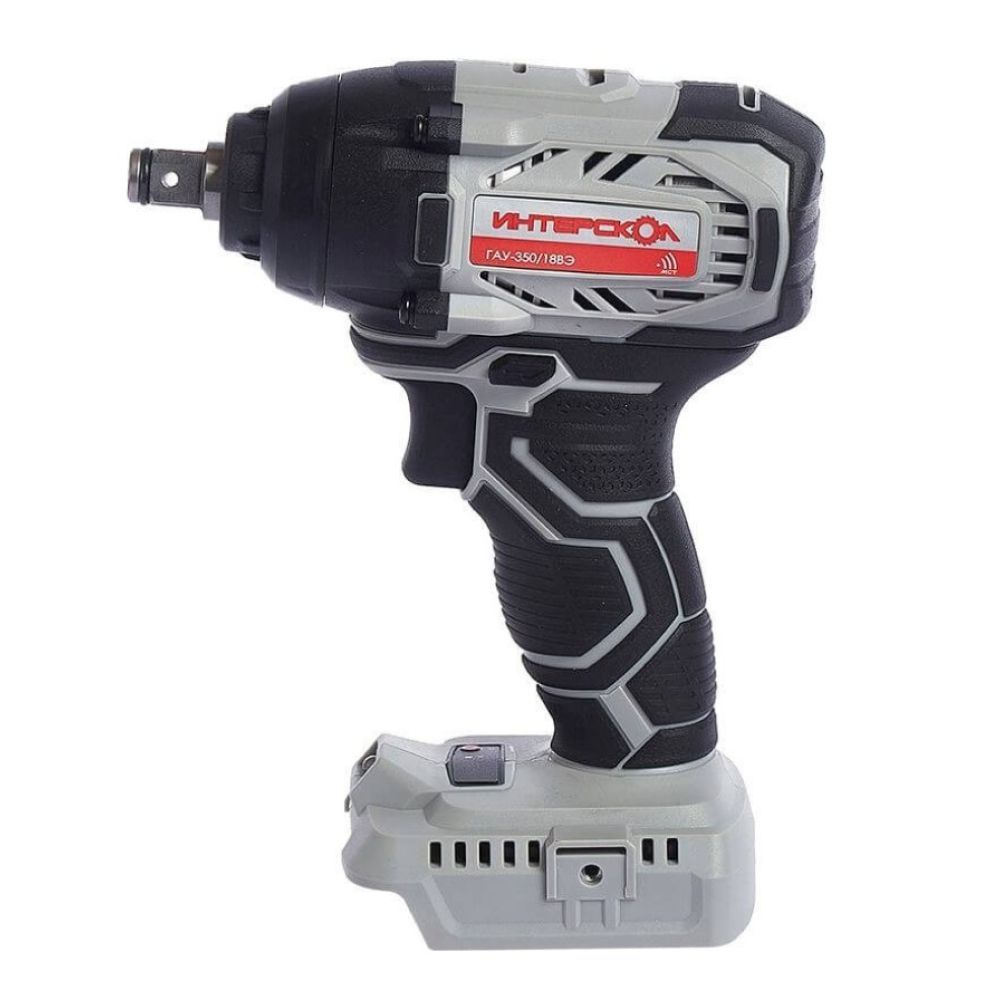 Аккумуляторный гайковерт ИНТЕРСКОЛ ГАУ-350/18ВЭ, 18 В, 350 Нм, 3200 уд/мин, с АКБ 2 Ач и ЗУ (643.1.0.70-B2C)