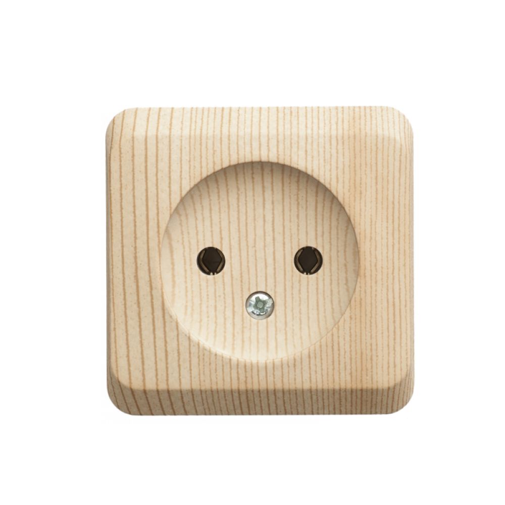 Розетка без заземления 16А Systeme Electric (Schneider Electric) Etude, сосна PA16-001D