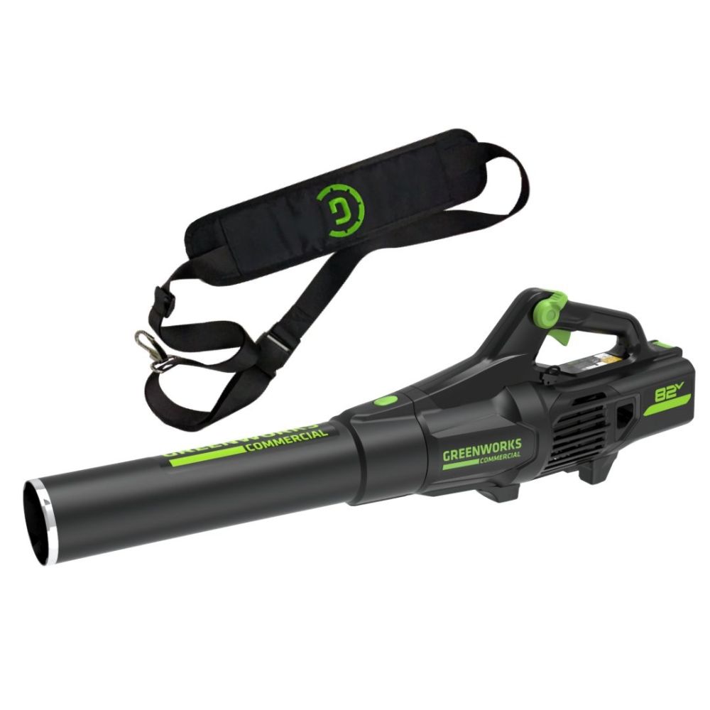 Воздуходув Greenworks GD82ABII 82V, с АКБ 5 Ач и ЗУ, (2407007UB)