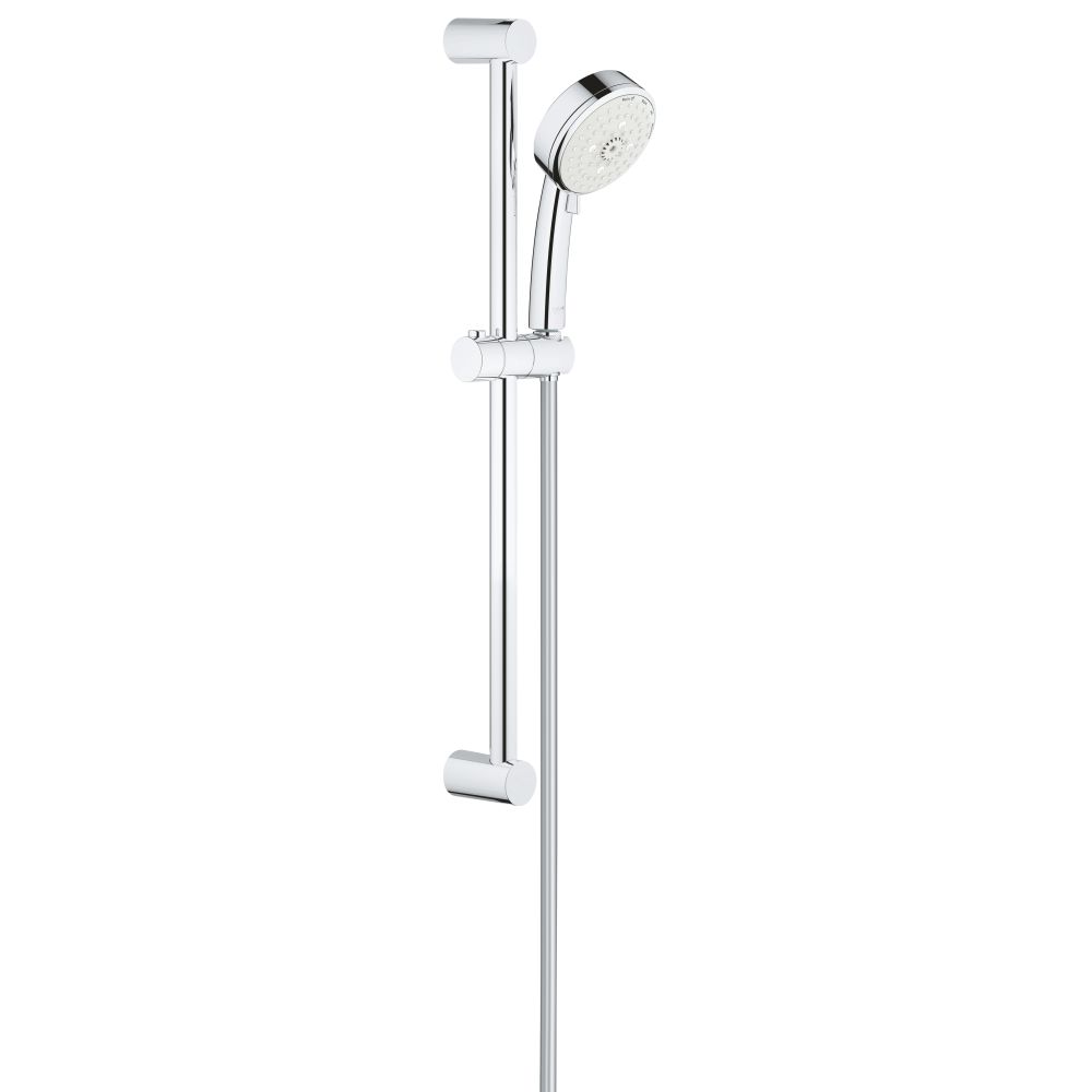 Душевой гарнитур GROHE Tempesta Cosmopolitan 100, 4 режима струи, душевая штанга 600 мм, 9,5 л/мин, хром (27787002)