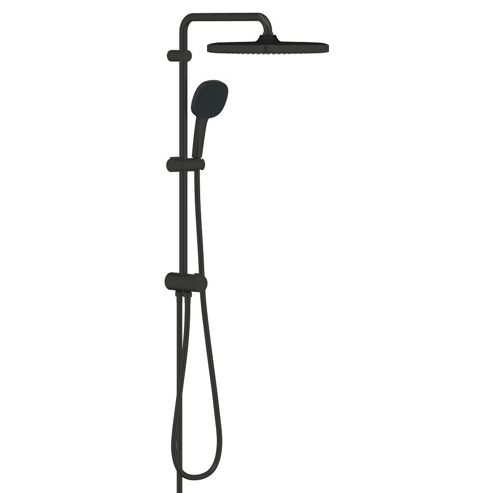 Душевая система GROHE Tempesta System 250 Cube Flex с переключателем потоков, черный (269772431)