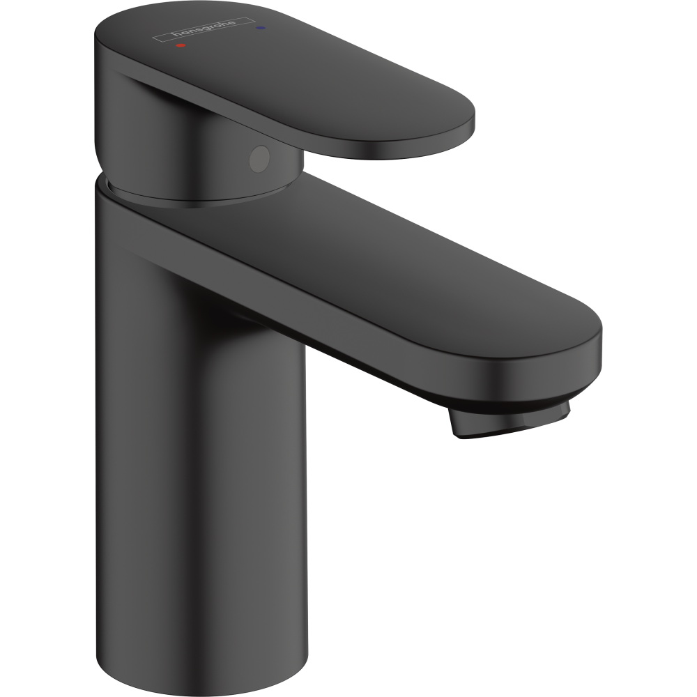 Смеситель для раковины hansgrohe Vernis Blend 100, без сливного гарнитура 71580670, матовый черный