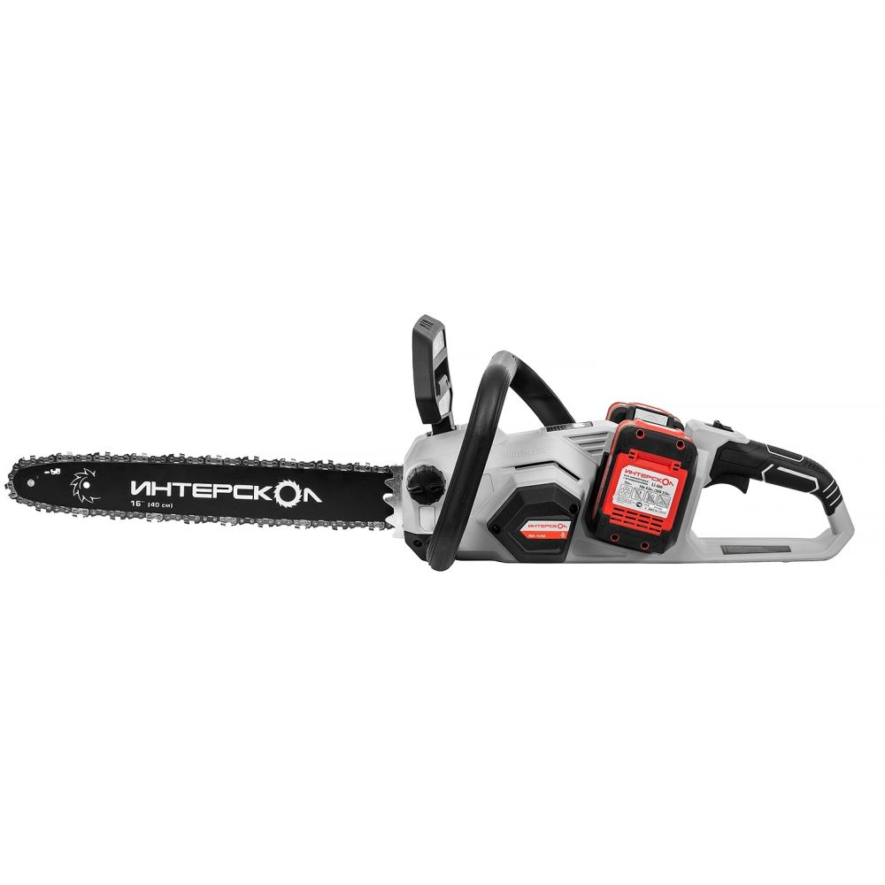 Аккумуляторная цепная пила ИНТЕРСКОЛ ПЦА-16/36В, 36 В, 40 см, 14 м/с, с 2 АКБ 2 Ач и ЗУ (825.2.2.70)