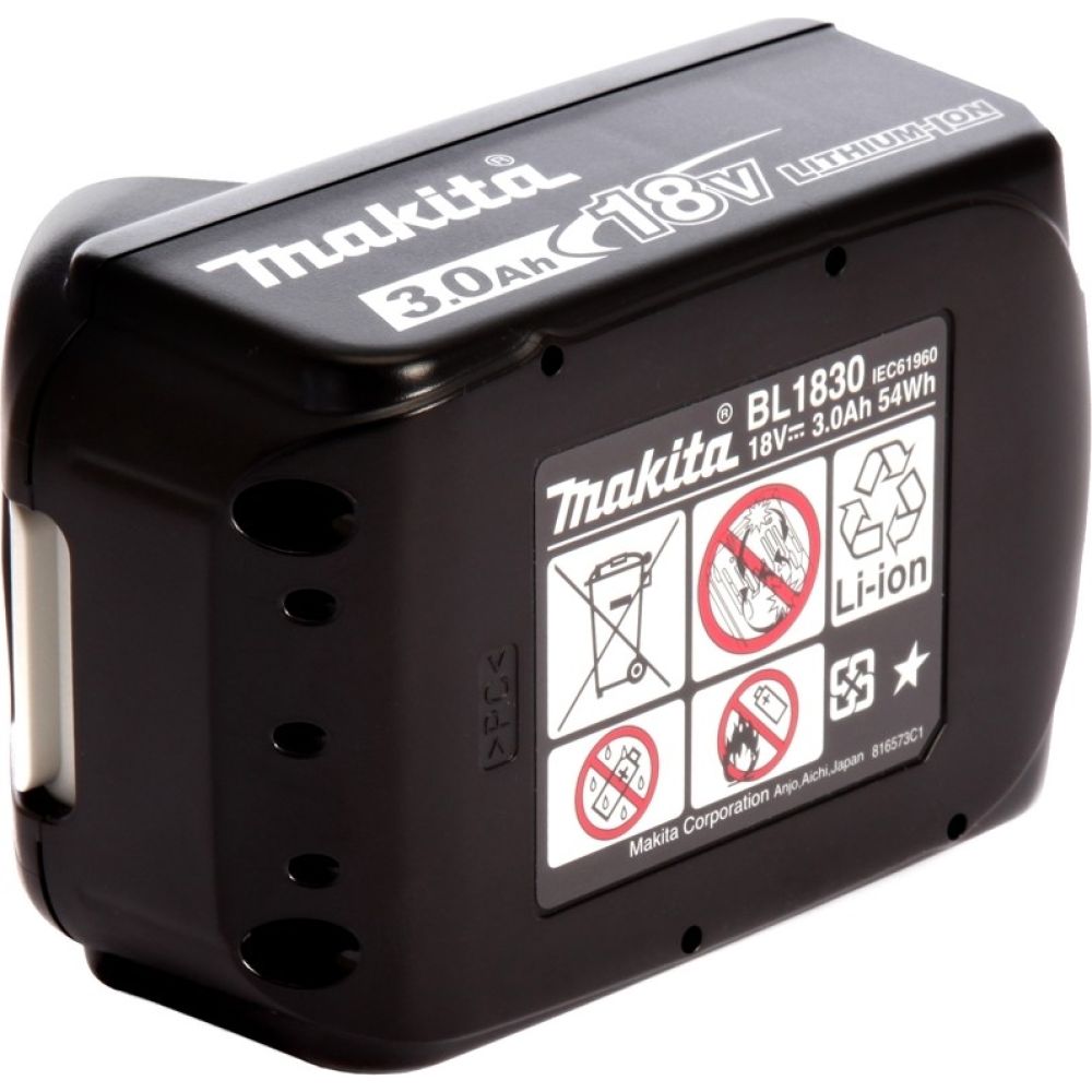 Аккумулятор Makita BL1830B, Li-Ion, 18 В, 3 Ач (197599-5)