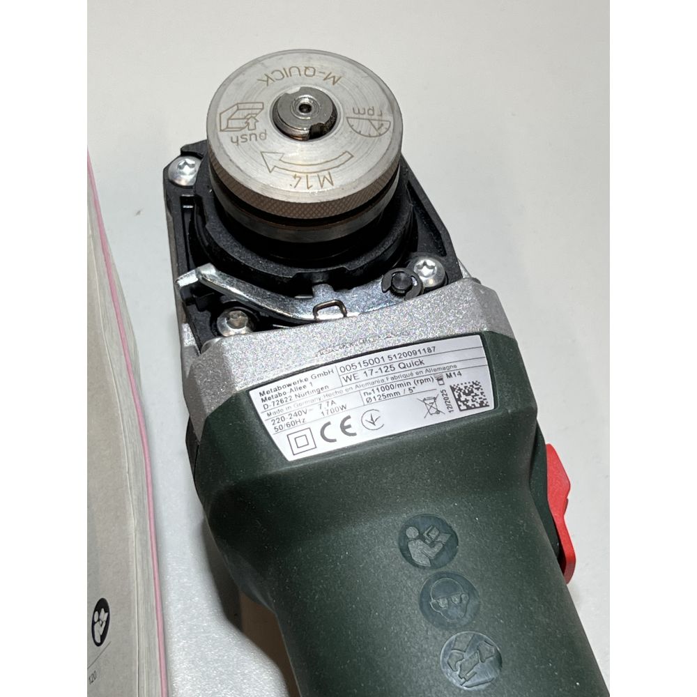 Угловая шлифмашина Metabo WE 17-125 Quick, 1700 Вт, 125 мм, 11000 об/мин, (УЦЕНЕННЫЙ ТОВАР) (600515000/U1A)