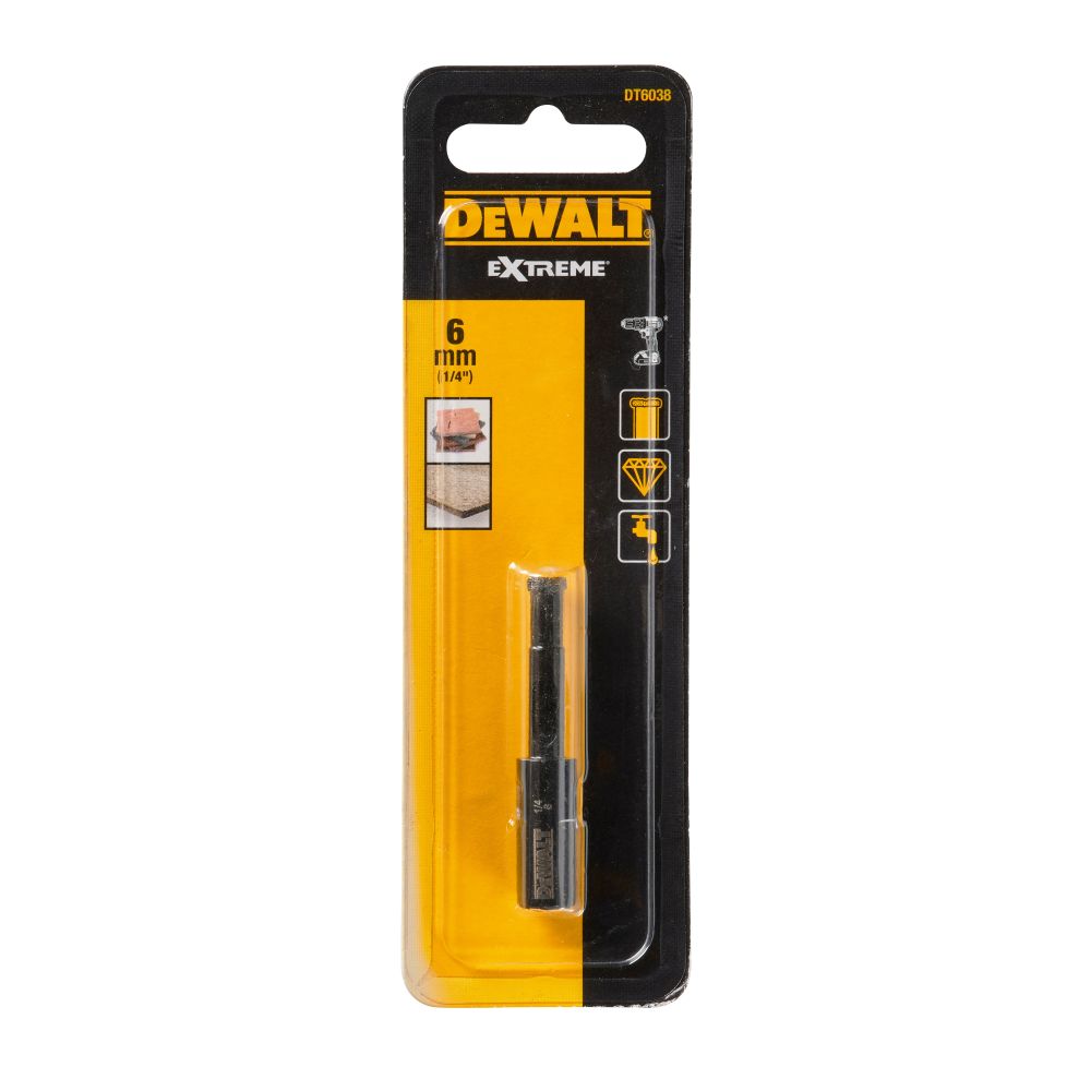 Сверло алмазное трубчатое DEWALT EXTREME, 6 мм, 1 шт. (DT6038-QZ)