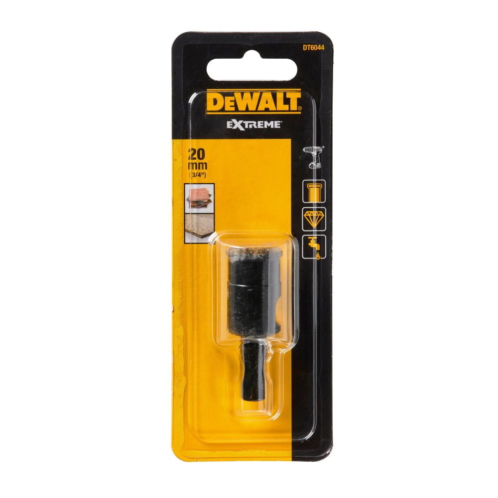 Сверло алмазное трубчатое DEWALT EXTREME, 20x25x50 мм, 1 шт. (DT6044-QZ)