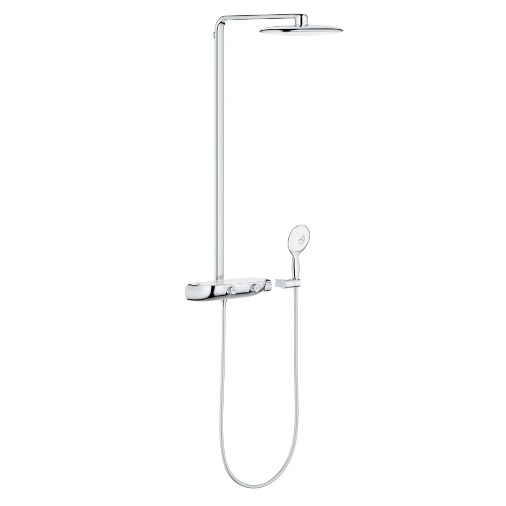 Душевая система GROHE Rainshower System SmartControl 360 MONO с термостатом для душа, белая луна (26361LS0)