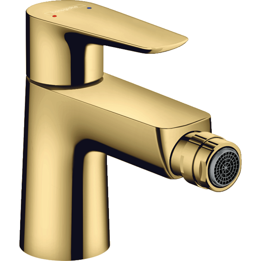 Смеситель для биде hansgrohe Talis E со сливным гарнитуром 71720990, полированное золото