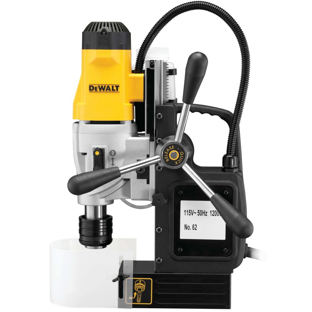 Сверлильный станок на магнитной подошве DEWALT DWE1622K, 1200 Вт, 450 об/мин, в кейсе (DWE1622K-QS)