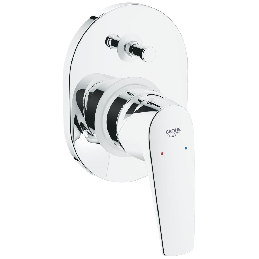 Смеситель для ванны GROHE BauFlow в комплекте с монтажной , хром (29045000)
