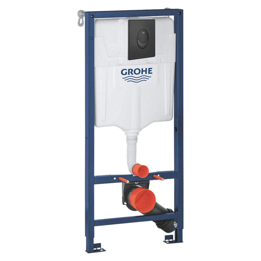 Система инсталляции для унитаза GROHE Rapid SL 3 в 1 с панелью смыва Skate Air, фантомный черный (1000044)