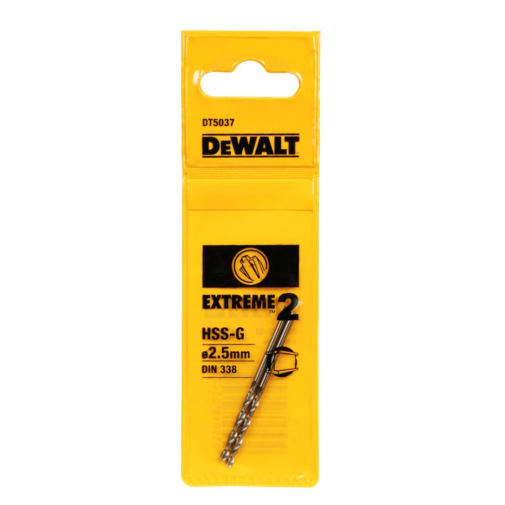 Сверло по металлу DEWALT EXTREME 2, 2.5x57x30 мм (DT5037-QZ)