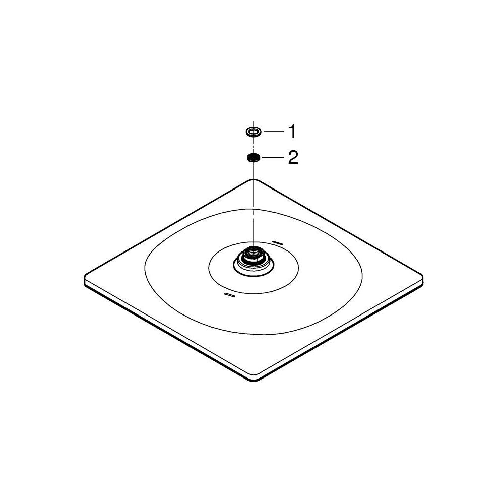 Верхний душ GROHE Rainshower Mono 310 Cube, 1 режим, хром (26567000)