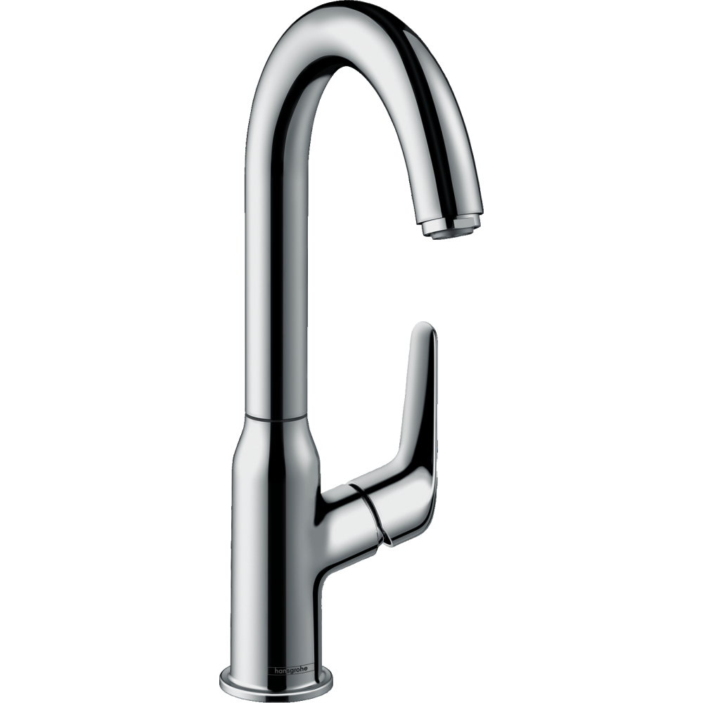 Смеситель для раковины hansgrohe Novus 240 с поворотным изливом, со сливным гарнитуром 71126000, хром 